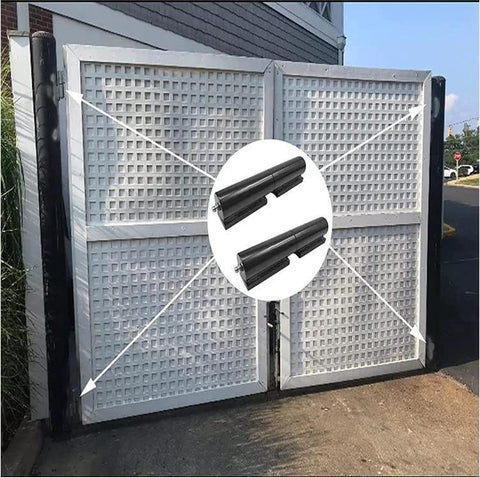 HLMOptimo heavy-duty weld-on barrel hinges, 5-inch, 450 lb capacity, black steel, 2-pack for swing gates.