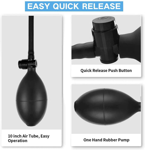 Air Wedge Bag Kit With Pump 3 Pack Pro Grade Leveling And Alignment Tools with easy quick release push button and rubber pump
