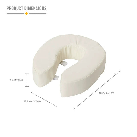 Raised Four Inch Toilet Seat Cushion With Tear Resistant Vinyl Cover Relieves Pressure Points And Discomfort