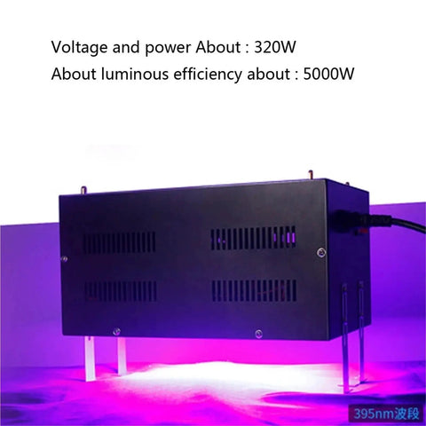 Badass LED UV Curing Lamp For 3D Printing And Resin Builds, power about 320W with cold light and sleek design.