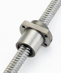 Close-up of Heavy Duty C7 Precision Ball Screw Sfe4040 with linear glide for CNC routers and 3D printers.