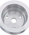 Beefy Lightweight Aluminum Pulley Set For Long Water Pump With 1 Groove Upper And 2 Groove Lower V Belt Design