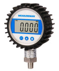 Digital Pressure Gauge With 3-1/8 Inch Dial, 0-100 Psi Bar MPa KPa Readout, 1/4 Inch NPT Lower Mount, Backlit 5-Digit Display, 0.25% Accuracy