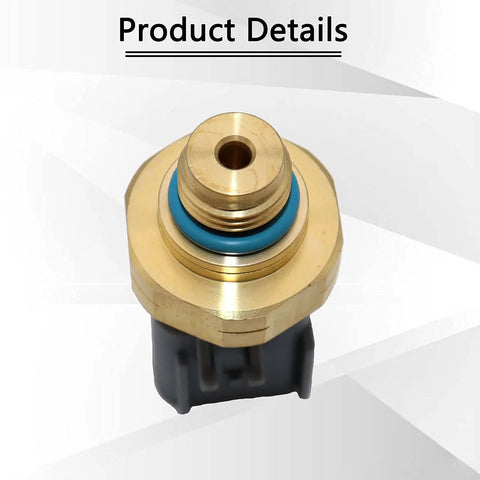 Exhaust Gas Pressure Sensor EGR For Cummins ISX ISM ISC ISL ISB ISF 2.8L 3.8L Fits 2007 2010 Dodge Ram 2500 3500 6.7L And 2011 2018 Ram 2500 3500 OE Part 4928594 Match Durable Build Easy Install brass sensor with black connector