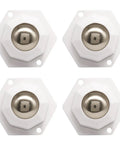 Self Adhesive Furniture Casters White 4 Pack Featuring Hella Smooth Rolling Wheels And No Sweat Setup for storage solutions.