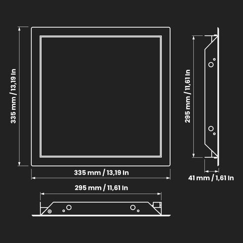 Heavy Duty Galvanized Steel Access Panel For Drywall Ceilings White Wall Cover dimensions 13.19x13.19 inch for plumbing and HVAC use.