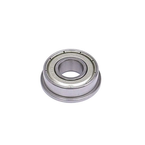 Flanged Deep Groove Ball Bearing Three Eighths By Seven Eighths By Nine Thirty Two Thousandths Inches FR6ZZ, Set Of 10 Bearings For Machinery Automotive And DIY Projects, Smooth Rotation Durable Steel Construction, flanged steel bearing