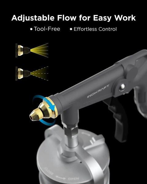 Tough As Nails Heavy Duty Undercoating Spray Gun Kit Featuring An Integrated Suction Feed Cup And Dial In Flow Control For Zero Splash Thick Paint Application And Swift Rust Shielding