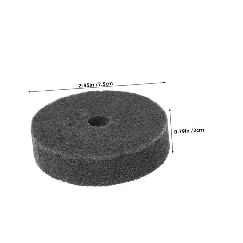 Get These 6 Pc Nylon Buffing Wheels For Metalwork And Car Detailing Plus Furniture Stone Finishing Tasks With 75mm Size And 10mm Hole That Are Super Tight Grip Perfect For Your Grinder Machine Needs, showing 75mm buffing wheel.