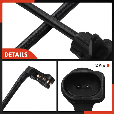 Close-up of Front Brake Pad Wear Sensor Kit For Audi A6 A6 Quattro A7 Quattro A8 Quattro Q5 S6 S7 S8 SQ5 2012-2018 Two Piece Set