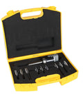 2 Inch Boring Head Set With MT2 Bar For Precision Metal Boring Tools, Includes Nine Pcs One Half Inch Carbide Boring Bars in yellow case