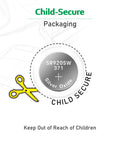 Child-secure packaging for 20 Pack Sr920SW 371 370 AG6 1.5V Button Cell Watch Batteries, highlighting safety and usability.