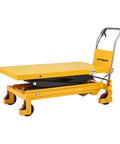 Heavy Duty Double Scissor Hydraulic Lift Cart Pack Of 10 With Rock Solid 1760 Lb Rating And Roomy 48 By 24 Inch Platform for shop tasks.