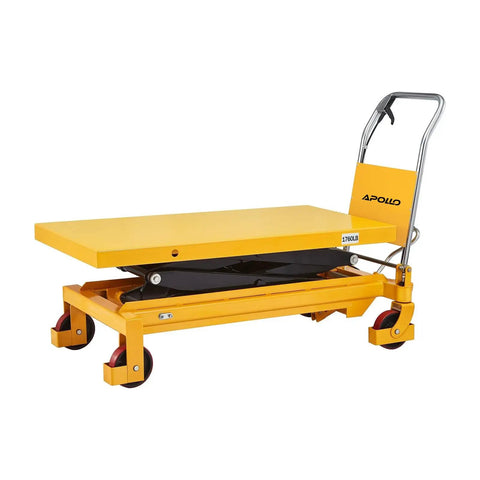Heavy Duty Double Scissor Hydraulic Lift Cart Pack Of 10 With Rock Solid 1760 Lb Rating And Roomy 48 By 24 Inch Platform for shop tasks.