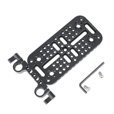 Pro Camera Cheese Mounting Plate With 15mm Rod Clamp Built Like A Tank For DSLR Videography Rigs And Cinema Mods Featuring Flawless 9mm Drill Spacing For Your Next Blockbuster Shoot