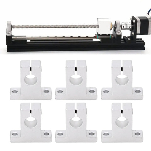 Top Quality 10 Pack Linear Motion Shaft Support Stops For SK12 Smooth Rail Systems Crafted From Heavy Duty Aluminum Alloy