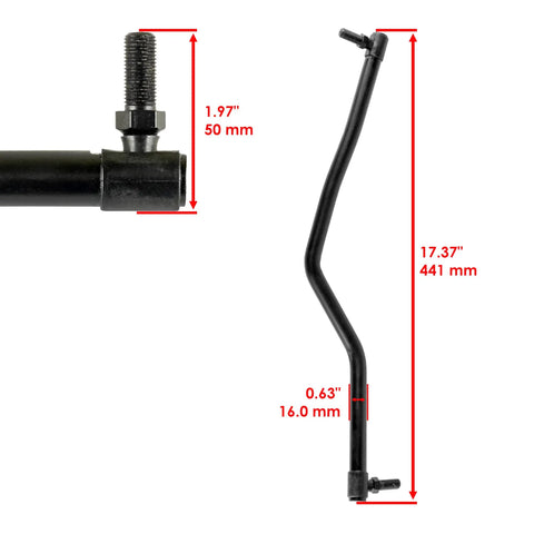 Steering Drag Link Set Left And Right For Husqvarna Lawn Tractors, Heavy Duty Replacement Drag Link Pair Compatible With 2042 LS, LGT2554, LGT2654, GTH2448 T, GTH2454 T, 2748 GLS, 2754 GLS And More, 441 mm