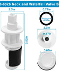 1 Inch On And Off Neck And Waterfall Valve Insert Diverter Gate With O Rings All In One Replacement Kit For Marquis Spas 350 6326
