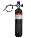 3L Carbon Fiber PCP Air Tank With Filling Station And Regulator Gauge 4500 PSI High Pressure HPA Cylinder For Paintball Comes With Hose Fittings