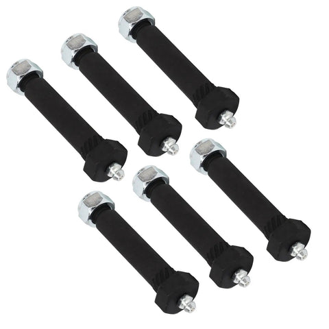 Tough As Nails Heavy Duty Trailer Axle Spring Shackle Bolt Kit Featuring Locknuts And Grease Filled Eye Bolts Pack Of Six steel wet bolts, 9/16in diameter.