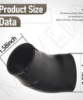 Miter Saw Vacuum Adapter 1 7/8 Inch For Dust Collection On Chop Saws And Shop Vac Attachments Elbow Connector