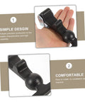 Elastic Draw Latch T Handle Lock Set For Boats, Toolboxes And Coolers in hand, black rubber, easy install, closeup