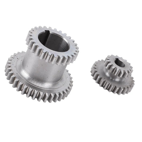 Ruggedly Built Lathe Duplicate Gear Set Boosts Your 0618 7x12 7x14 Mini Lathes featuring precision hardened steel gears.