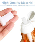 Six Pack Silicone Bite Valve Replacement Mouthpieces For Water Bottles Brita Compatible Spout Straw Accessories shown in hand