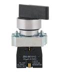 Rotary Selector Switch 3 Position Latching Maintained Left Center Right XB2 BD33 22mm 2 NO Contacts 10A 600V Industrial Power Switch