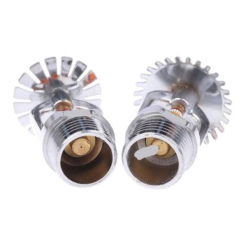 57C Concealed Side Mount Fire Sprinkler Head Boasts Snappy Downward Spray For Swift Flame Knockout showing copper alloy heads.