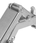 Close-up of hidden concealed door hinge with 170-degree large angle for easy operation, heavy duty, suitable for stone and fire doors.