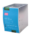 Industrial Din Rail Power Supply 480W 48V Hella Smooth with metal housing for reliable automation in factory settings.