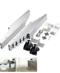Beefy Aluminum Telescopic Cabinet Drawer Slide Rail For Concealed Desks And Kitchen Countertops 1450mm with installation accessories