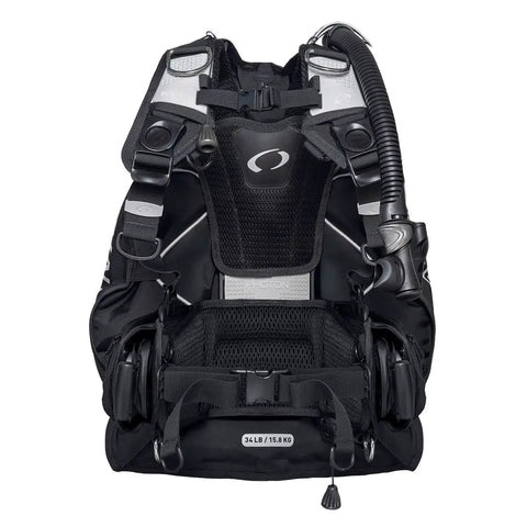 Front view of Photon Pro Women's Back-Inflation BCD with Modular Harness and Integrated Weight System for XS to SM