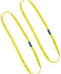 Endless Round Sling Set For Rigging And Towing, Beefy Yet Flexible Heavy Duty Polyester Lifting Slings, 6 Foot Length, 3 Ton Capacity 6600 Lb Each, Pack Of 2, Soft Touchpoints For Safer Handling.