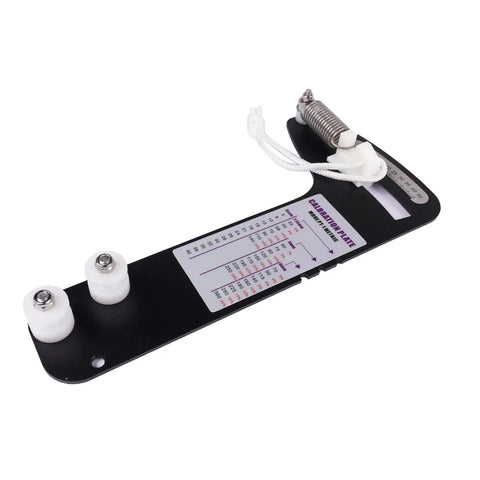 Analog Tension Gauge For Sailboat Rigging And Wire Rope, Fits 2.5, 3 And 4 Mm Cables, High Precision Dial Readout In Kilograms, Real Time Tension, Five Percent Accuracy, Perfect For Tuning Rigging And Boosting Sail Performance. black sailboat rigging tension gauge with spring and calibration plate for 2.5-4 mm cable