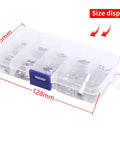 All In One RC Screw Kit 273 Piece Repair Tool Set For Axial SCX24 1 24 Crawler in plastic box with size display