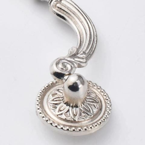 Vintage Black Brushed Zinc Alloy Cabinet Pull Handle With Antique Bronze Tone European Style Drawer Pull 94mm Hole Center Detail