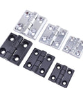 Heavy Duty Black Switch Control Box Hinge For Distribution Cabinet And Base Case, chrome and black hinges in 4cm, 5cm, 6cm sizes