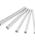 Five Piece Super Elastic Steel Spring Tube Bender Set 21cm for bending tools, showing flexible metal tubing for pipes.