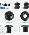 Heavy Duty Quarter Inch Shoulder Screw Fasteners For DIY Kydex And Leather Gun Holsters With Premium Rubber Washers, various sizes displayed.