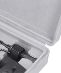 Top Tier 16 Piece Hole Saw Kit For Clean Woodworking With Tough Carbon Steel Teeth Making Fast Symmetrical Cuts Through Drywall And Plastic Boards Without Any Hassle Or Effort In Your Shop. case insert with black arbor and hex key