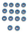 RC Car Ball Bearing Kit 14Pcs Rubber Sealed Upgrade Beefed Up For DT02 And DT03 RC Cars Smooth Rotation Reduced Friction Metal Housing