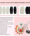Multiple seed wheels for Automatic Seed Planter Handheld Seeding Machine For Garden And Soybean Rows, Precision Planting Depth 5.5-6 cm