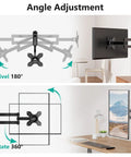 Full Motion Tv Wall Mount For 13 To 32 Inch Led Lcd Displays With Smooth Glide Swivel Tilt Retraction for flexible angle adjustment.