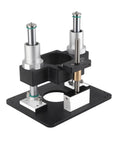 Premium Aluminum Router Lift System Delivering Butter Smooth Height Tweaks For Flawless Tenoning And Grooving Builds Solid Black Finish detailed view.