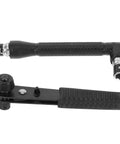 Mini Ratchet Wrench Set With L-handle Socket Tools For Auto Repairs And Home Fixes Durable Steel Construction Smooth Ratcheting Performance shown with L-handle and socket.