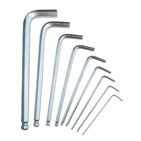 Heavy Duty 9-Piece Metric Hex Key Set Made From Premium 40Cr Steel For Tough Jobs, Professional Maintenance, Home Diy, And Industrial Tasks With Portable Storage Box That Lasts Forever, 9-piece metric hex wrench set