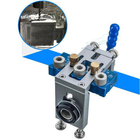Dowel Jig Kit With Self Centering Adjustable Woodworking Tool 6 Bushings And 3 Drill Bits Sweet Setup For Furniture Assembly