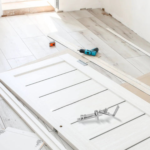 Heavy Duty Stainless Steel Invisible Door Pivot Hinges For Cabinets And Bookcases Hidden Pivot Door Hardware installation